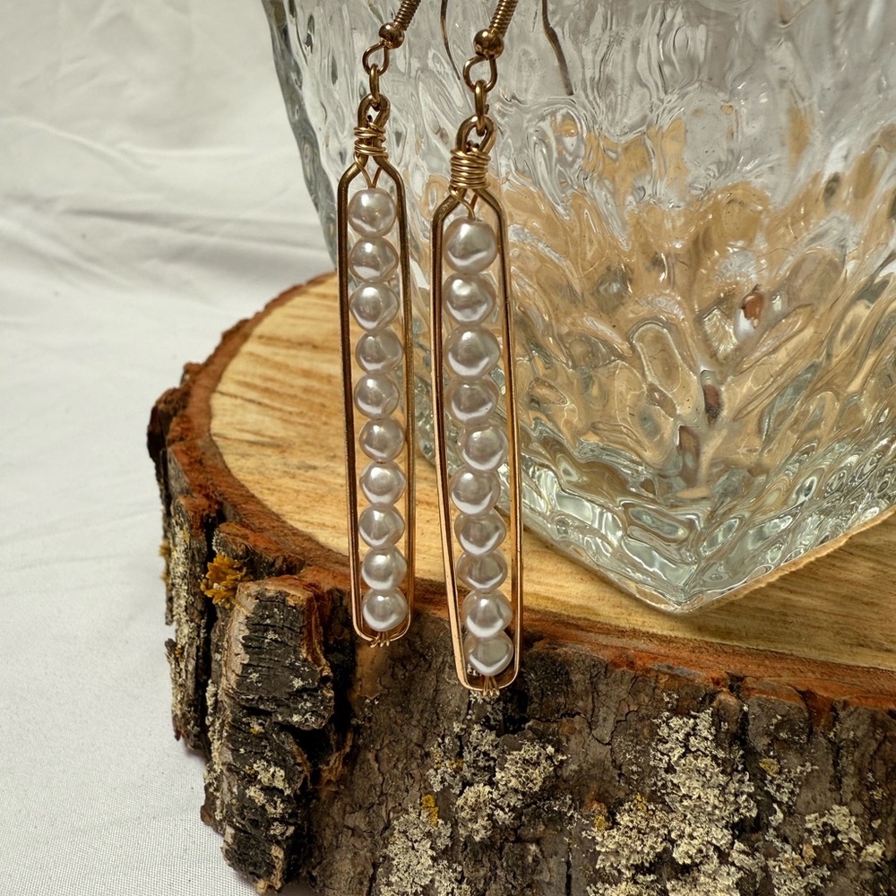 Elegant Pearl Drop Earrings
